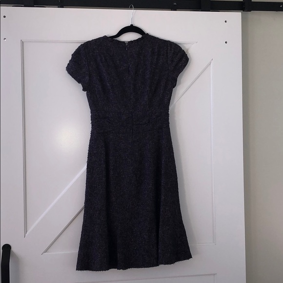 Nanette Lepore Day Dream Tweed Dress In Plum - Picture 7 of 8